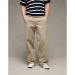 AE Flex Baggy Lived-In Khaki Pant - Light Khaki