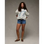 AE Funday Graphic Sweatshirt - Light Heather Gray