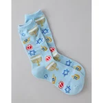 AE Hanukkah Crew Socks - Skylight