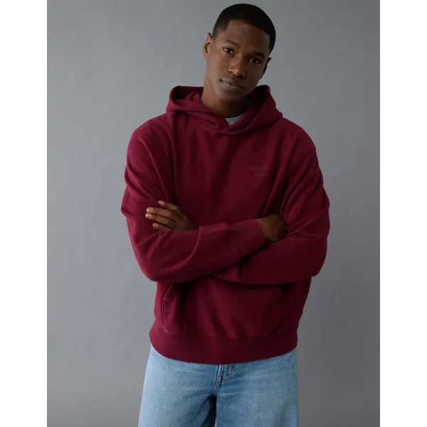 AE Laidback Luxe Heavyweight Graphic Hoodie - Wineberry