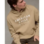 AE Lightweight Graphic Hoodie - Khaki