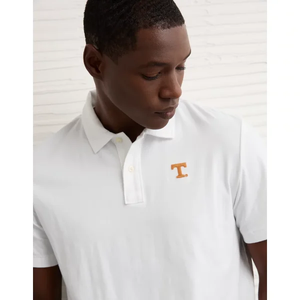AE 24/7 Tennessee Volunteers Graphic Club Polo Shirt - Air White