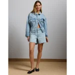 AE77 Premium Baggy Denim Short - Light Wash