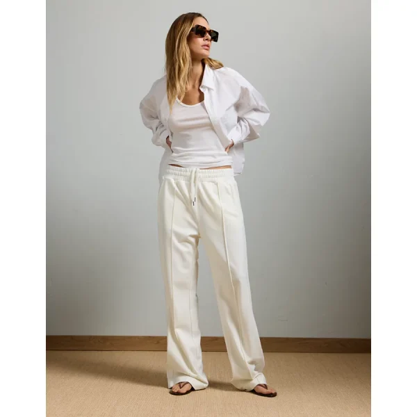 AE77 Premium Straight Track Pant - White