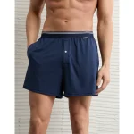 AEO Men's Ultra Soft Pocket Boxer Short - Midnight