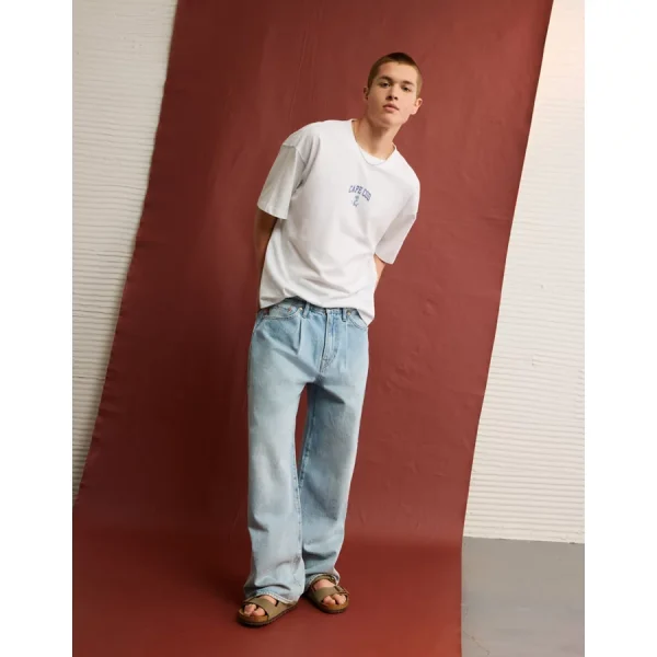 AE Boxy Nautical Graphic T-Shirt - White