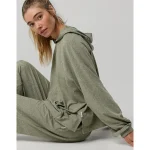 OFFLINE By Aerie Weekend Away Hoodie - Olive Fun