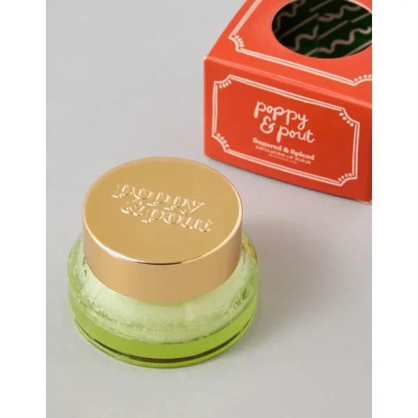 Poppy & Pout Sugared & Spiced Lip Scrub - Red