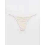 Show Off Chenille String Thong Underwear - Soft Muslin
