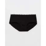 Superchill Cotton Lace Boybrief Underwear - True Black