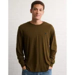 AE Lightweight Icon Long-Sleeve T-Shirt - Bunker Olive