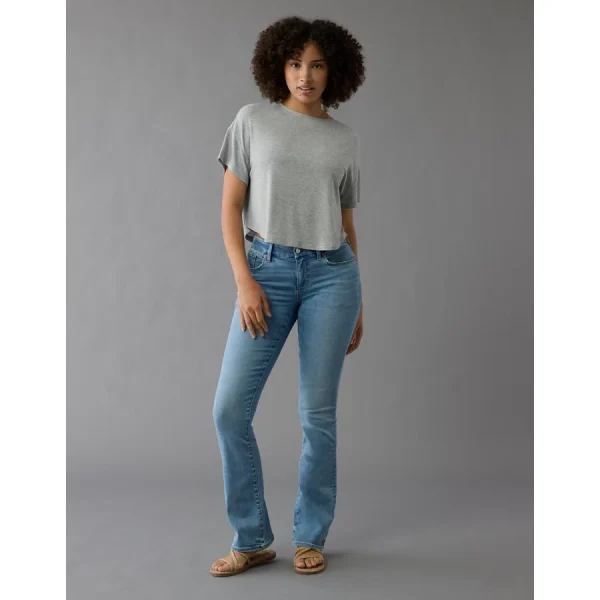 AE Luxe Curvy High-Waisted Skinny Kick Jean - Dream Blue