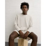 AE 24/7 Long-Sleeve Training T-Shirt - Gray