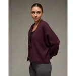 AE Whoa So Soft Tie-Front Cardigan - Moonlight