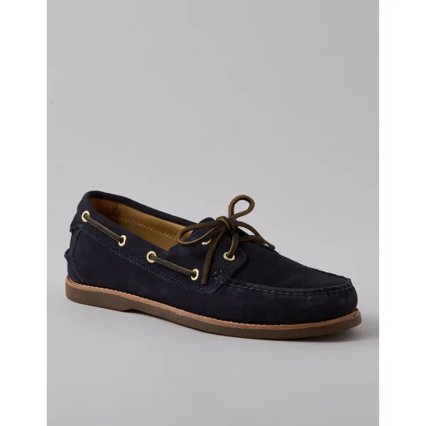 G.H. Bass Men's Hampton Leather Boat Shoe - Navy
