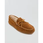 Minnetonka Pile-Lined Hardsole Slipper - Brown