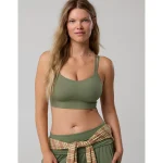 OFFLINE By Aerie Real Me Hold Up! Layered Sports Bra - Olive Fun