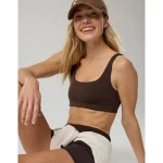 OFFLINE By Aerie Real Me XTRA Classic Sports Bra - Deep Earth