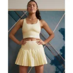 OFFLINE By Aerie Seamless Longline Sports Bra - Natural Yellow