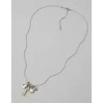 AE Cluster Charm Necklace - Silver
