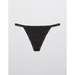SMOOTHEZ Microfiber String Thong Underwear - True Black