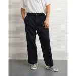 AE Flex Loose Cropped Trouser Pant - Fleet Navy