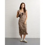 AE Lace Trim Midi Dress - Multi