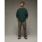 AE Laidback Luxe Heavyweight Oversized T-Shirt - Green