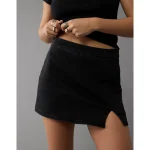AE Next Level High-Waisted Denim Skort - Black