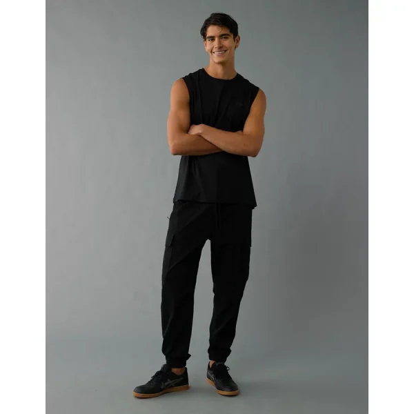AE 24/7 Tech Cargo Jogger - Black