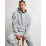 AE 24/7 Textured Hoodie - Heather Gray