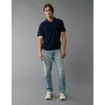 AE Slub Polo Shirt - Navy