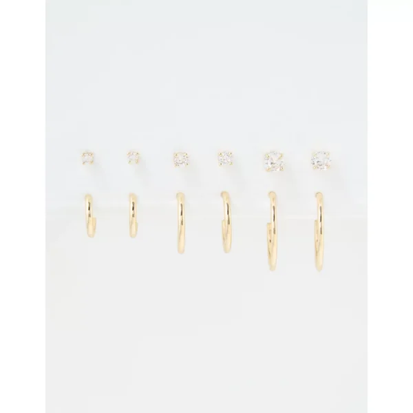 AEO Core Earrings 6-Pack - Gold