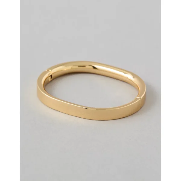 AEO Hinged Bangle Bracelet - Gold