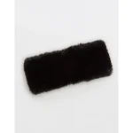 Aerie Fur Earwarmer Headband - True Black