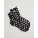 Aerie Scallop Tipping Bobby Socks - Smoked Gray