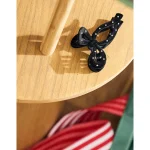 Aerie Velvet Bow Hair Clip - True Black