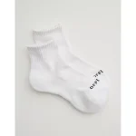 OFFLINE By Aerie Short Crew Sock - White