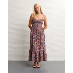 AE Catie Corset Midi Dress - Burgundy