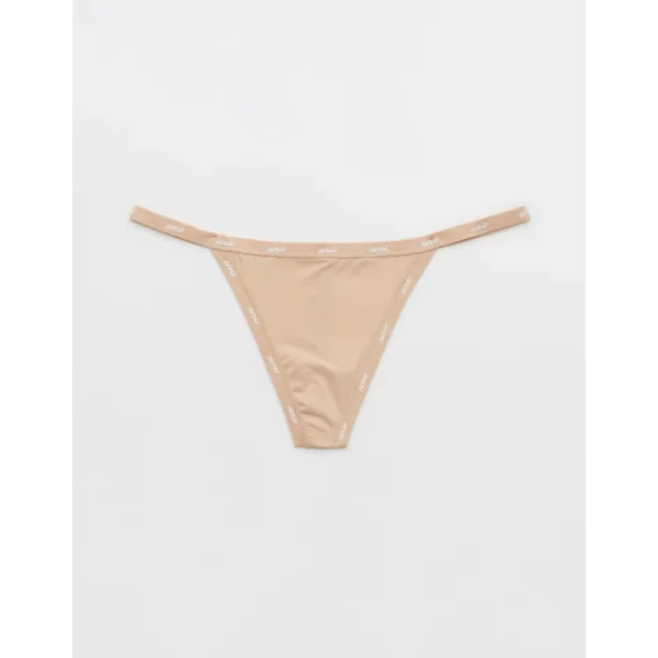 SMOOTHEZ Microfiber String Thong Underwear - Sands