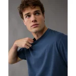 AE Logo Lived-In T-Shirt - Navy