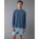 AE 24/7 Long-Sleeve Training T-Shirt - Navy