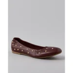 AE Studded Ballet Flat - Wineberry