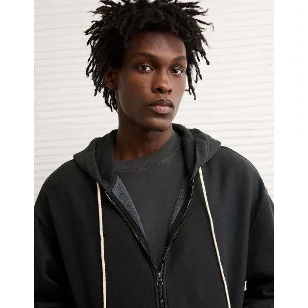 AE Zip-Up Fleece Hoodie - Dark Shadow