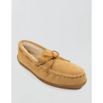 Minnetonka Pile-Lined Hardsole Slipper - Tan