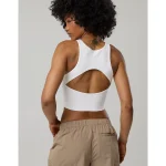 OFFLINE By Aerie Seamless Longline Sports Bra - White