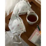 Superchill Pointelle Padded Triangle Bralette - Natural