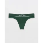Superchill Seamless Logo Thong Underwear - Rugged Green