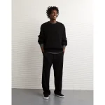 AE Fisherman Crew Neck Sweater - Black