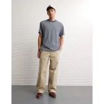 AE Flex Ultra Baggy Lived-In Khaki Pant - Light Khaki